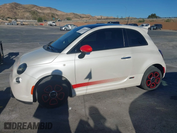 2018 FIAT 500e with VIN 3C3CFFGE9JT377399, listed as a IAAI auction lot 41641125 with 26,157 mi miles. Bid and sale history available at carsss.com. Image 14.