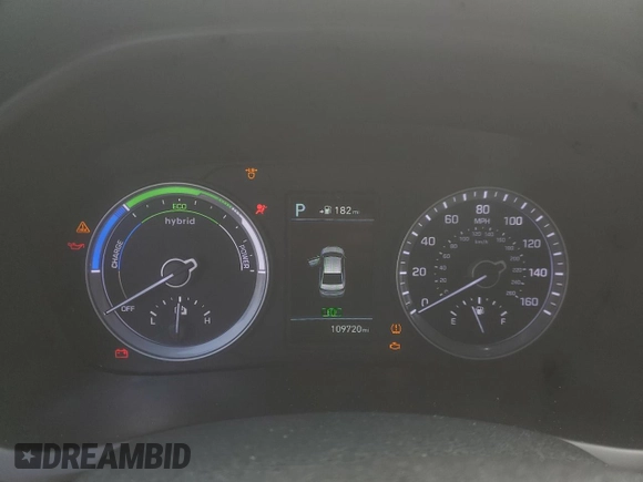 2018 Hyundai Sonata Hybrid Limited with VIN KMHE34L39JA087253, listed as a Copart auction lot 51690735 with 109,720 mi miles and Salvage Title. Bid and sale history available at carsss.com. Image 9.