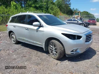 2013 Infiniti JX35 z VIN 5N1AL0MM4DC332435, wystawiony jako IAAI lot #42256294 z przebiegiem 164 191 mil mil oraz . Historia ofert i sprzedaży dostępna na DreamBid. Obrazek 1.