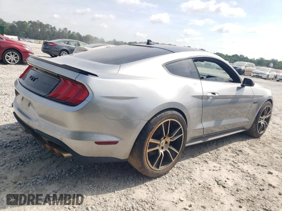 2023 Ford Mustang GT with VIN 1FA6P8CF0P5300998, listed as a Copart auction lot 55071295 with 30,770 mi miles and Salvage Title. Bid and sale history available at carsss.com. Image 3.