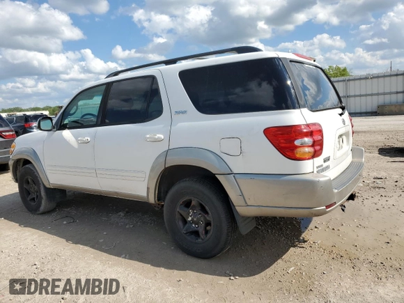2003 Toyota Sequoia SR5 with VIN 5TDZT34A33S161107, listed as a Copart auction lot 55213875 with 263,032 mi miles and Clean Title. Bid and sale history available at DreamBid. Image 2.