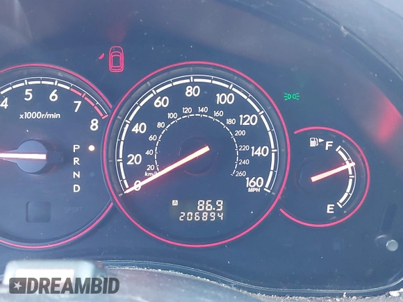 2006 Subaru Legacy Outback XT Limited with VIN 4S4BP67C664345215, listed as a IAAI auction lot 42760351 with 206,894 mi miles and . Bid and sale history available at DreamBid. Image 15.