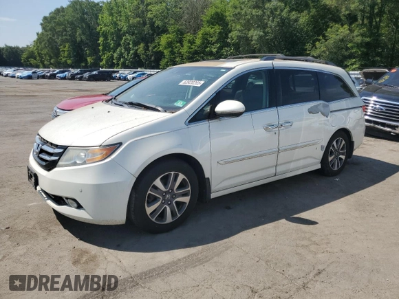 2014 Honda Odyssey Touring with VIN 5FNRL5H93EB041813, listed as a Copart auction lot 63920265 with 153,405 mi miles and Clean title. Bid and sale history available at DreamBid. Image 1.