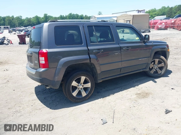 2017 Jeep Patriot High Altitude with VIN 1C4NJRFB6HD206010, listed as a IAAI auction lot 42316909 with Not provided miles and . Bid and sale history available at DreamBid. Image 4.