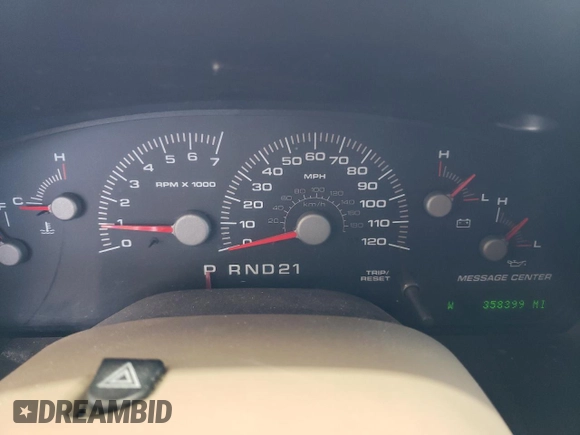 2004 Ford Expedition Eddie Bauer z VIN 1FMEU17W44LA73866, wystawiony jako Copart lot #57650275 z przebiegiem 358 399 mil mil oraz Szkoda całkowita • Salvage title. Historia ofert i sprzedaży dostępna na DreamBid. Obrazek 9.