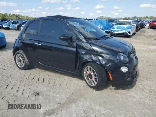 2012 FIAT 500 Pop with VIN 3C3CFFDR0CT340400, listed as a Copart auction lot 48891225 with 59,038 mi miles and Salvage title. Bid and sale history available at DreamBid. Image 4.