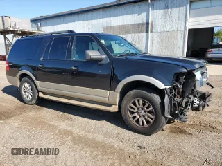 2010 Ford Expedition EL Eddie Bauer with VIN 1FMJK1J52AEA14755, listed as a Copart auction lot 65966154 with 124,533 mi miles and Clean Title. Bid and sale history available at carsss.com. Image 4.