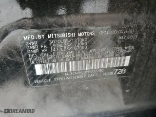 2023 Mitsubishi Mirage ES with VIN ML32AUHJ8PH007190, listed as a Copart auction lot 41971965 with 14,497 mi miles and Salvage Title. Bid and sale history available at carsss.com. Image 15.