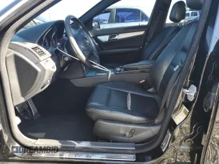 2011 Mercedes-Benz C with VIN WDDGF5EB1BR133861, listed as a Copart auction lot 53059035 with 81,218 mi miles and Salvage Title. Bid and sale history available at carsss.com. Image 7.