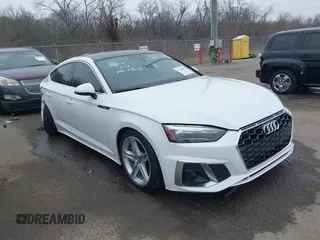 2021 Audi A5 Sportback S line Premium with VIN WAUDACF54MA016976, listed as a IAAI auction lot 41534802 with 16,606 mi miles. Bid and sale history available at carsss.com. Image 1.