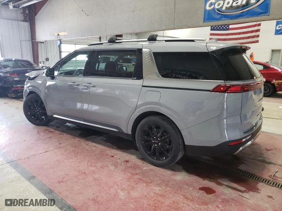 2023 Kia Carnival SX Prestige with VIN KNDNE5H3XP6202788, listed as a Copart auction lot 75321994 with 21,642 mi miles and Salvage Title. Bid and sale history available at carsss.com. Image 2.