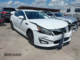 2015 Kia Optima LX with VIN 5XXGM4A73FG412393, listed as a IAAI auction lot 42608462 with 99,381 mi miles and . Bid and sale history available at DreamBid. Image 1.