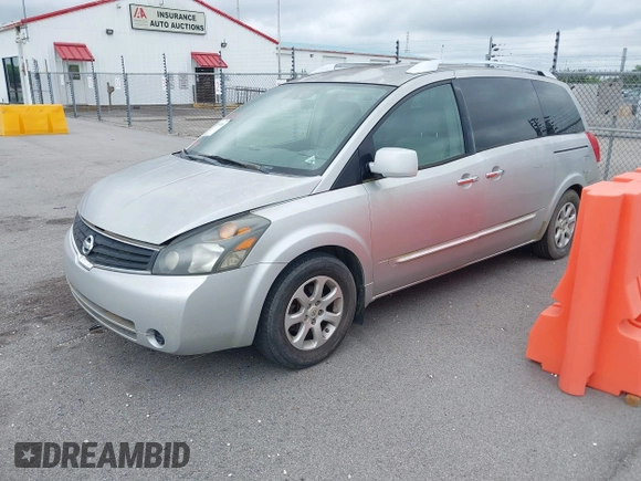 2008 Nissan Quest S z VIN 5N1BV28U48N121749, wystawiony jako IAAI lot #42209816 z przebiegiem 173 970 mil mil oraz . Historia ofert i sprzedaży dostępna na DreamBid. Obrazek 2.