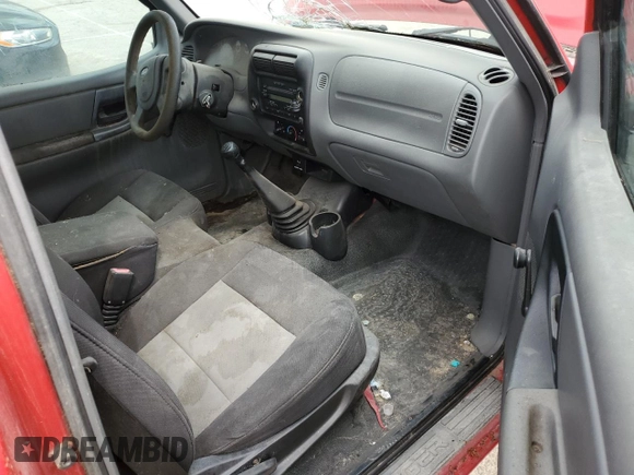 2004 Ford Ranger XL with VIN 1FTYR10U44PB50580, listed as a Copart auction lot 56860645 with Not Provided miles and Non Repairable. Bid and sale history available at DreamBid. Image 9.