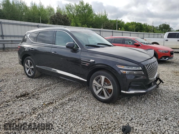 2024 Genesis GV80 with VIN KMUHBDSB4RU181528, listed as a Copart auction lot 53854995 with 1,798 mi miles and Salvage Title. Bid and sale history available at DreamBid. Image 4.