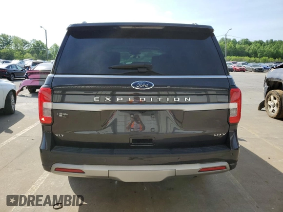 2023 Ford Expedition Max XLT with VIN 1FMJK1H87PEA09480, listed as a Copart auction lot 52716884 with 21,329 mi miles and Salvage title. Bid and sale history available at DreamBid. Image 6.