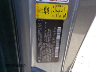 2008 BMW 3 Series 328i z VIN WBAWR33538P152346, wystawiony jako Copart lot #57101985 z przebiegiem 131 504 mil mil oraz Szkoda całkowita • Salvage title. Historia ofert i sprzedaży dostępna na DreamBid. Obrazek 12.