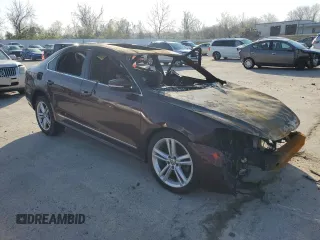 2013 Volkswagen Passat SE with VIN 1VWBN7A34DC089486, listed as a Copart auction lot 51779185 with Not provided miles and Non repairable. Bid and sale history available at DreamBid. Image 4.