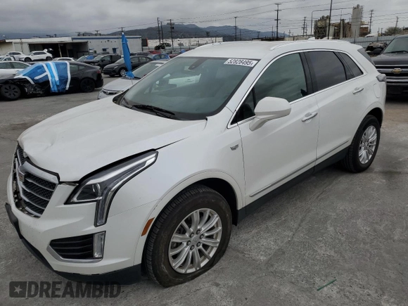 2019 Cadillac XT5 FWD with VIN 1GYKNARS5KZ215029, listed as a Copart auction lot 52828495 with 74,525 mi miles and Salvage title. Bid and sale history available at DreamBid. Image 1.