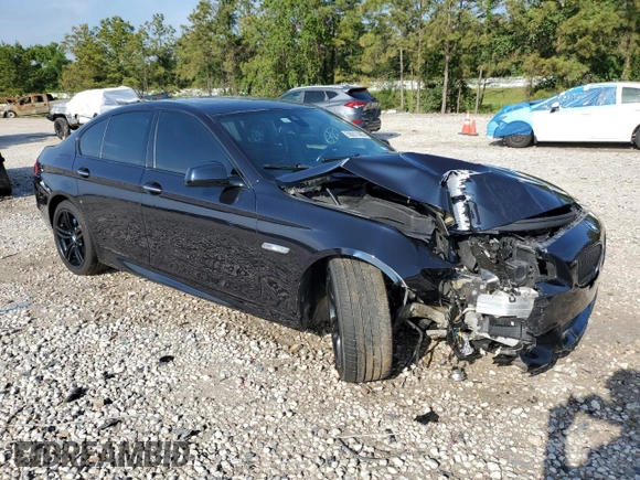 2013 BMW 5 Series 550i xDrive z VIN WBAFU9C59DDY72859, wystawiony jako Copart lot #56211465 z przebiegiem 98 620 mil mil oraz Szkoda całkowita • Salvage title. Historia ofert i sprzedaży dostępna na DreamBid. Obrazek 4.