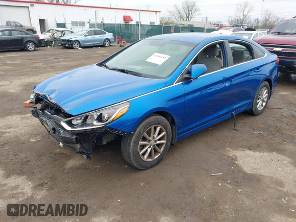 2018 Hyundai Sonata SE with VIN 5NPE24AF1JH688332, listed as a IAAI auction lot 41990382 with 156,363 mi miles and . Bid and sale history available at carsss.com. Image 2.