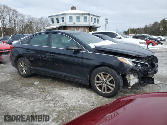 2017 Hyundai Sonata 2.4L with VIN 5NPE24AF8HH444297, listed as a Copart auction lot 46167795 with 183,880 mi miles and Salvage Title. Bid and sale history available at carsss.com. Image 4.