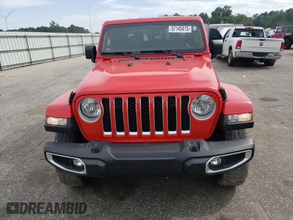 2021 Jeep Gladiator High Altitude z VIN 1C6HJTFG4ML579074, wystawiony jako Copart lot #57145415 z przebiegiem 52 145 mil mil oraz Szkoda całkowita • Salvage title. Historia ofert i sprzedaży dostępna na DreamBid. Obrazek 5.