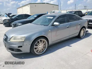 2008 Audi A6 with VIN WAUDH74F08N079165, listed as a Copart auction lot 50390455 with 197,587 mi miles and Clean Title. Bid and sale history available at carsss.com. Image 1.