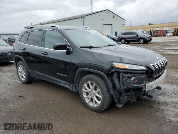 2018 Jeep Cherokee Latitude with VIN 1C4PJLCX9JD511710, listed as a Copart auction lot 49984255 with 77,745 mi miles and Salvage title. Bid and sale history available at DreamBid. Image 4.