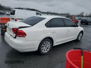 2013 Volkswagen Passat S with VIN 1VWAP7A34DC103036, listed as a Copart auction lot 52183745 with 130,966 mi miles and Salvage title. Bid and sale history available at DreamBid. Image 3.