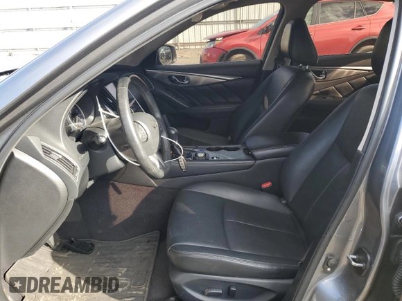 2017 Infiniti Q50 3.0t Signature Edition with VIN JN1EV7AR7HM839180, listed as a Copart auction lot 83185234 with 96,311 mi miles and Salvage Title. Bid and sale history available at carsss.com. Image 7.