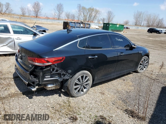 2019 Kia Optima EX with VIN 5XXGU4L10KG318717, listed as a Copart auction lot 48925595 with 39,818 mi miles and Clean Title. Bid and sale history available at carsss.com. Image 3.