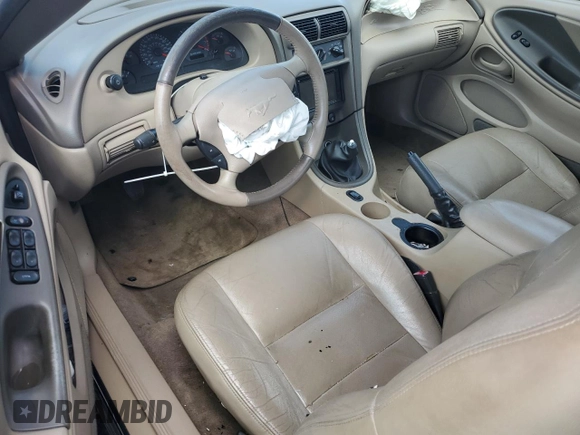 2003 Ford Mustang GT Deluxe with VIN 1FAFP45X23F332063, listed as a Copart auction lot 47384245 with 168,656 mi miles and Salvage Title. Bid and sale history available at carsss.com. Image 8.