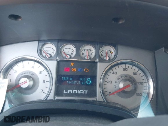 2010 Ford F-150 XL with VIN 1FTFW1CV7AFA81454, listed as a IAAI auction lot 42050127 with 164,187 mi miles. Bid and sale history available at carsss.com. Image 7.