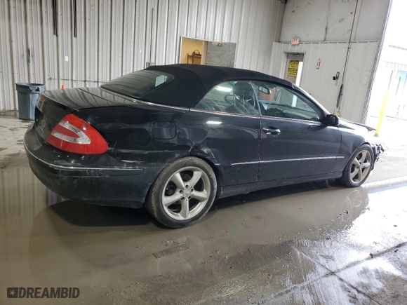 2005 Mercedes-Benz CLK-Class 3.2L with VIN WDBTK65GX5T053146, listed as a Copart auction lot 53357484 with 113,440 mi miles and Salvage Title. Bid and sale history available at carsss.com. Image 3.
