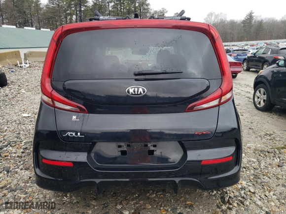 2020 Kia Soul GT-Line with VIN KNDJ63AU8L7030333, listed as a Copart auction lot 47099855 with 81,354 mi miles and Salvage Title. Bid and sale history available at carsss.com. Image 6.