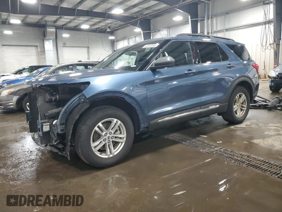 2020 Ford Explorer XLT with VIN 1FMSK8DH8LGA92497, listed as a Copart auction lot 53530385 with 82,241 mi miles and Salvage Title. Bid and sale history available at carsss.com. Image 1.