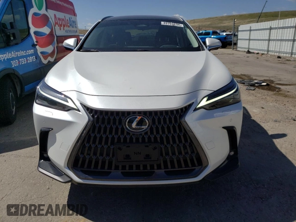 2022 Lexus NX 350h Luxury with VIN JTJHKCEZXN2005513, listed as a Copart auction lot 49705234 with 9,656 mi miles and . Bid and sale history available at DreamBid. Image 5.