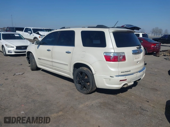 2011 GMC Acadia Denali with VIN 1GKKRTED4BJ368730, listed as a IAAI auction lot 41787329 with 193,777 mi miles and . Bid and sale history available at DreamBid. Image 3.