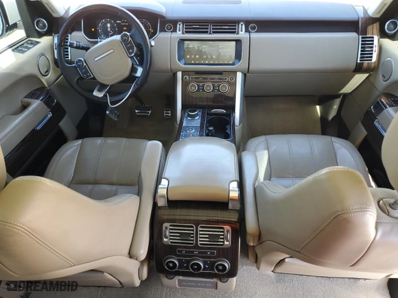 2017 Land Rover Range Rover with VIN SALGS2FE1HA348797, listed as a Copart auction lot 45932065 with 104,557 mi miles and Salvage Title. Bid and sale history available at carsss.com. Image 8.