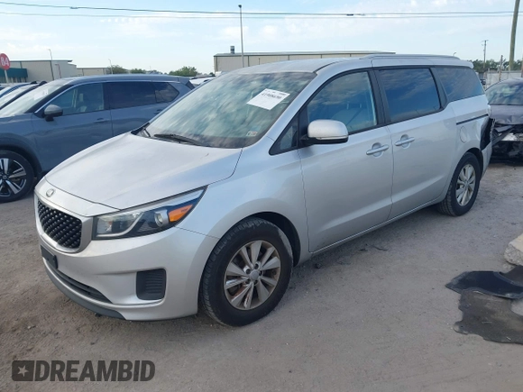 2016 Kia Sedona LX with VIN KNDMB5C13G6179817, listed as a IAAI auction lot 41908690 with 190,357 mi miles. Bid and sale history available at carsss.com. Image 17.