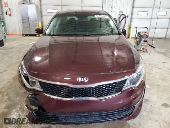 2018 Kia Optima S with VIN 5XXGT4L38JG259791, listed as a Copart auction lot 51423725 with 86,688 mi miles and Salvage title. Bid and sale history available at DreamBid. Image 5.