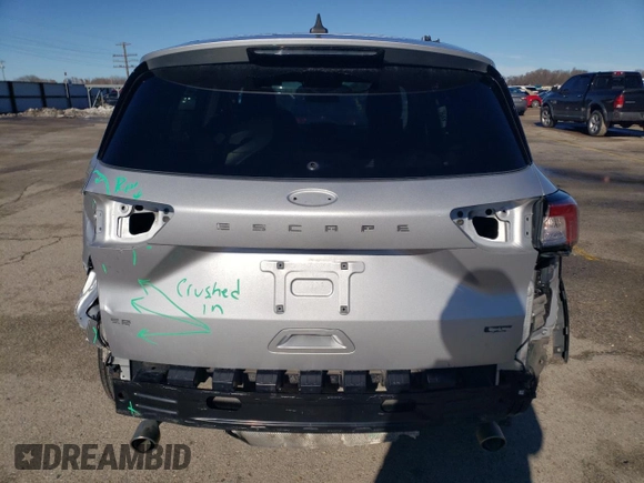2020 Ford Escape SE Sport Hybrid with VIN 1FMCU9BZ9LUB84221, listed as a Copart auction lot 46195335 with 98,325 mi miles and Salvage Title. Bid and sale history available at DreamBid. Image 6.