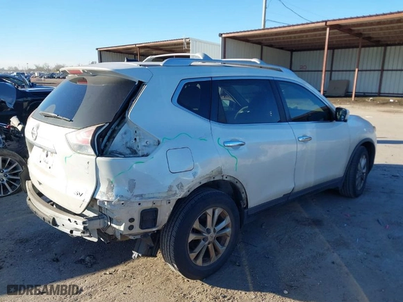 2015 Nissan Rogue SV with VIN KNMAT2MT0FP568096, listed as a IAAI auction lot 41274621 with NaN miles. Bid and sale history available at carsss.com. Image 4.
