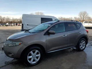 2009 Nissan Murano S with VIN JN8AZ18W09W202148, listed as a Copart auction lot 48741955 with 169,131 mi miles and Clean Title. Bid and sale history available at carsss.com. Image 1.