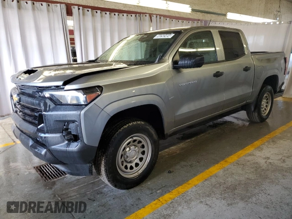 2024 Chevrolet Colorado 2WD Work Truck with VIN 1GCGSBEC6R1125843, listed as a Copart auction lot 80292464 with 12,476 mi miles and Clean title. Bid and sale history available at DreamBid. Image 1.