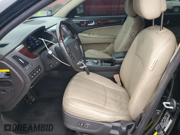 2013 Hyundai Equus Signature with VIN KMHGH4JH5DU058196, listed as a Copart auction lot 87376654 with 120,804 mi miles and Salvage Title. Bid and sale history available at DreamBid. Image 7.