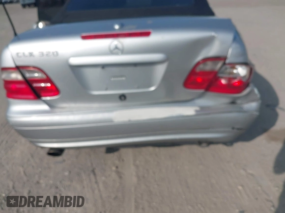 2003 Mercedes-Benz CLK 320 with VIN WDBLK65G23T142769, listed as a IAAI auction lot 42155649 with 106,644 mi miles and . Bid and sale history available at DreamBid. Image 6.