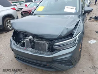 2024 Volkswagen Tiguan S with VIN 3VVRB7AX2RM020784, listed as a IAAI auction lot 41606444 with 16,051 mi miles. Bid and sale history available at carsss.com. Image 6.