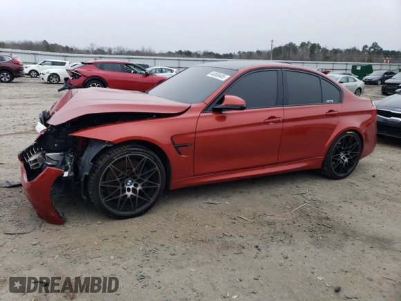 2017 BMW M3 z VIN WBS8M9C54H5G83463, wystawiony jako Copart lot #44850405 z przebiegiem 44 512 mil mil oraz Szkoda całkowita • Salvage title. Historia ofert i sprzedaży dostępna na DreamBid. Obrazek 1.